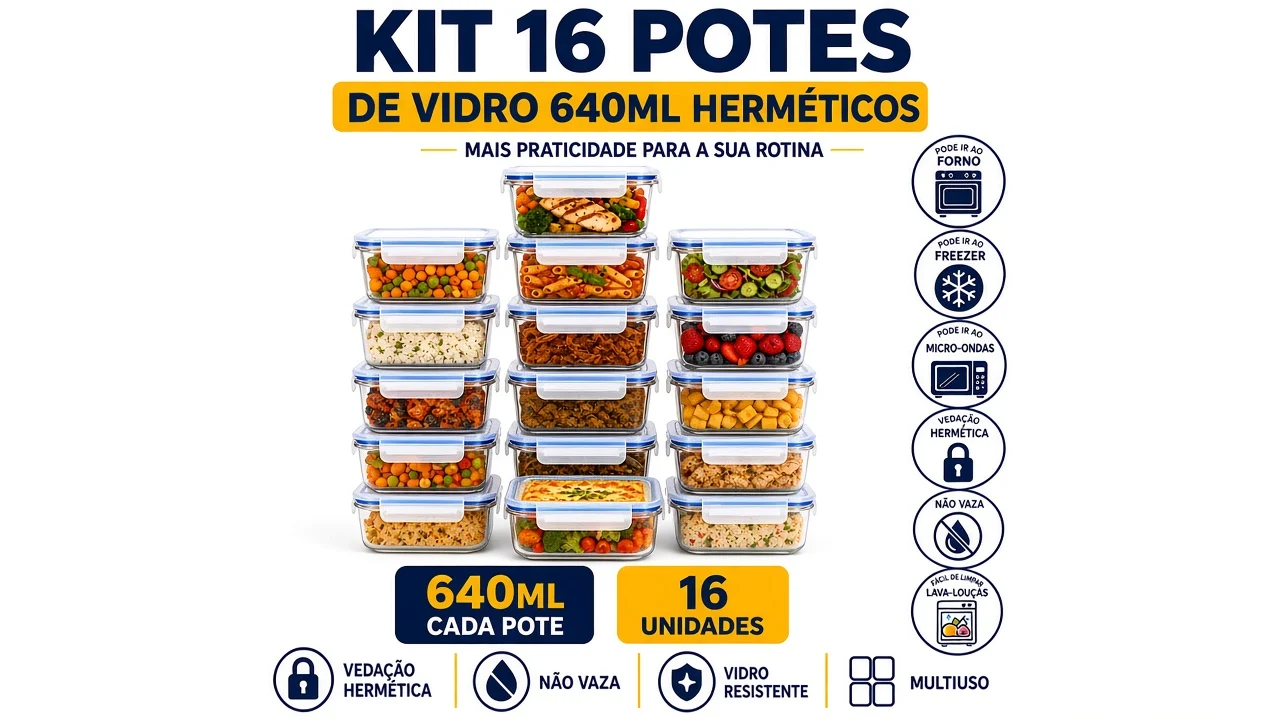 Kit 3 — 16 potes